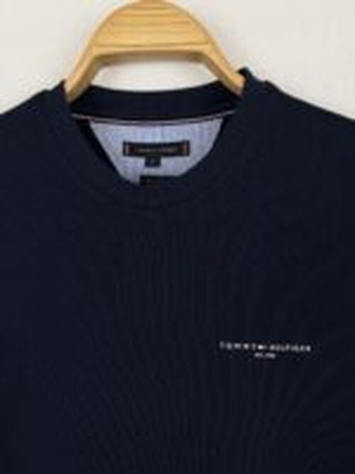 Tommy Hılfıger ( Sade ) Sıfır Yaka T-Shirt - Görsel 2