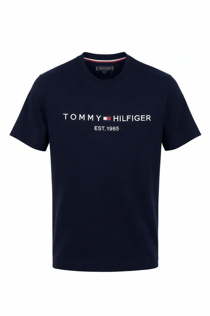 img_0479 Tommy Hılfıger Sıfır Yaka T-Shirt - Görsel 1