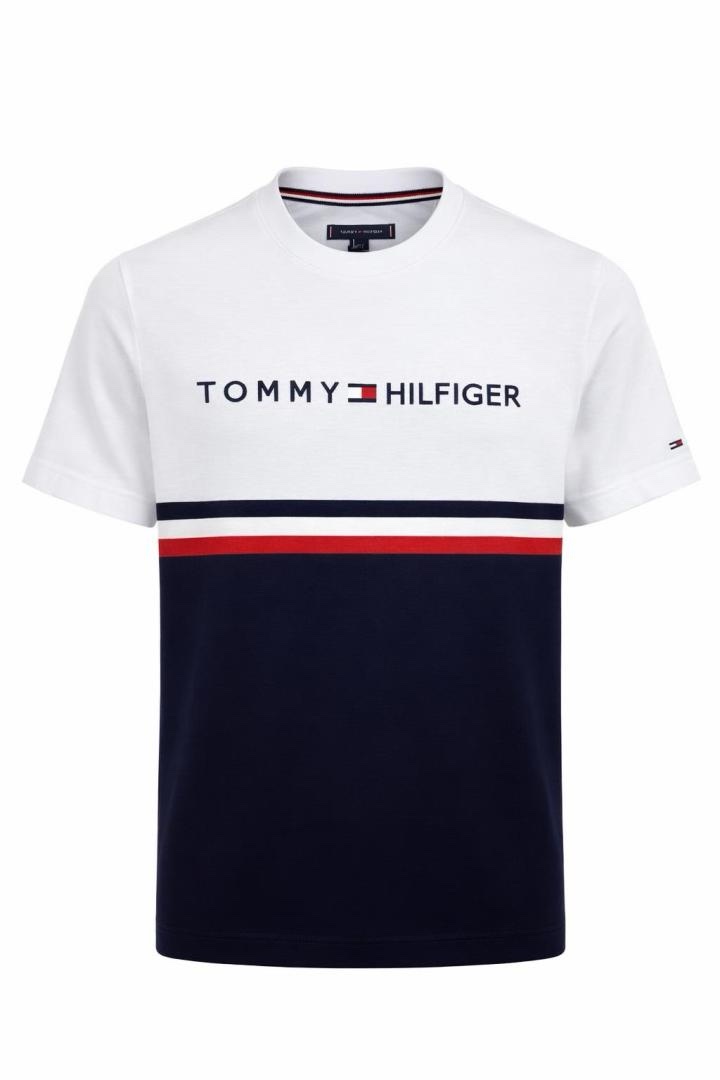 img_0515 Tommy Hılfıger Sıfır Yaka T-Shirt - Görsel 1