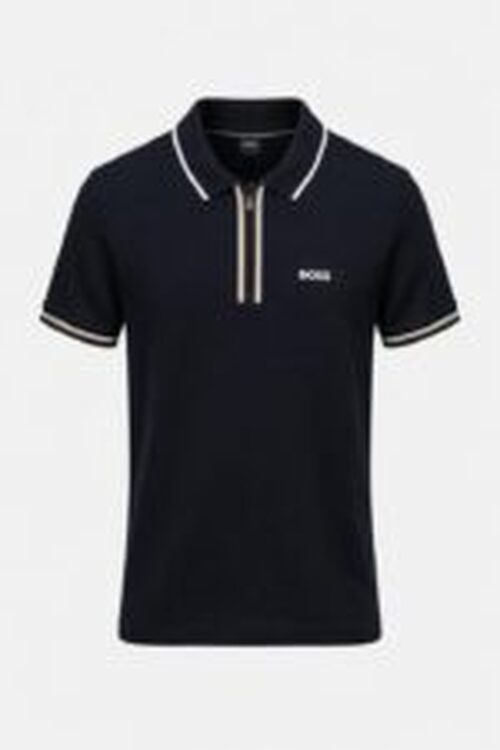 Boss Yarım Fermuarlı T-Shirt