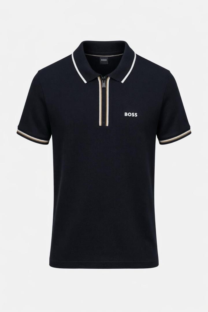 img_0662 Boss Yarım Fermuarlı T-Shirt - Görsel 1