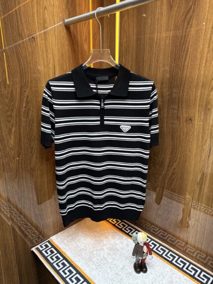 PRADA VİP YARIM FERMUARLI TRİKO T-SHİRT