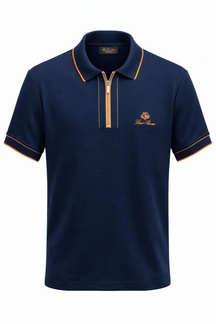 img_5683 Loro Piana Vip Yarım Fermuarlı T-Shirt - Görsel 1